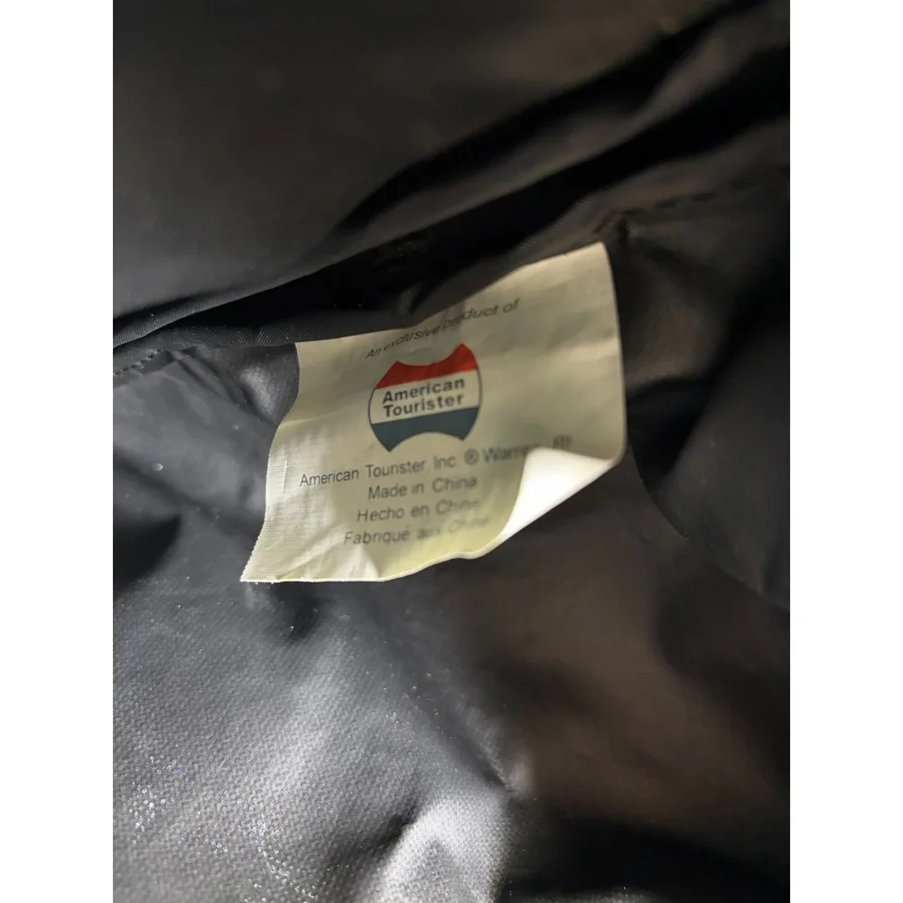 2001 American Tourister Expandable Carry-On Luggage Tag Duffle Bag Tote Vintage